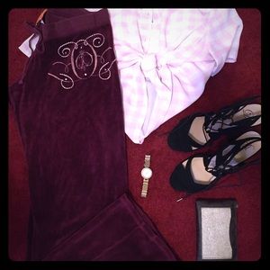 Juicy Couture maroon pants
